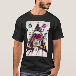 Gothic Skull Butterfliegen Cooles Extravagantes Me T-Shirt