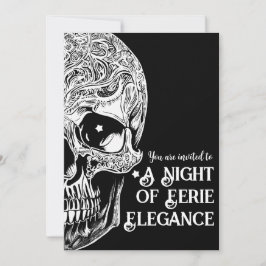 Gothic Skull Cocktail & Costume Party laden Einladung