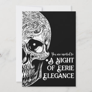 Gothic Skull Cocktail & Costume Party laden Einladung