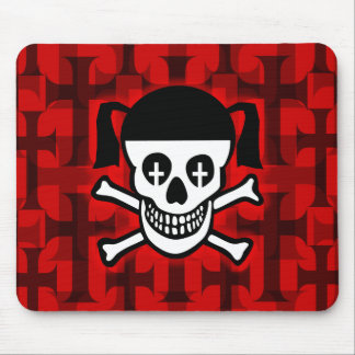 Gothic Skull & Crosses Mousepad