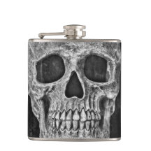 Gothic Skull Face Black and White Cool Grunge