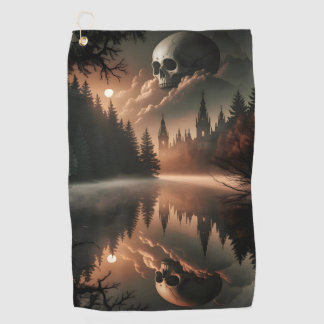 Gothic Skull Golf Towel Golfhandtuch