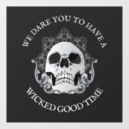 Gothic Skull Halloween Fensteraufkleber