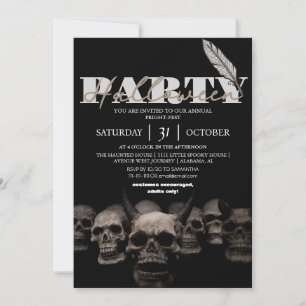 Gothic Skull halloween Party Einladung