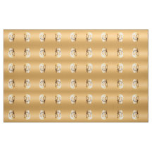 Gothic Skull Head Gold Metallmuster