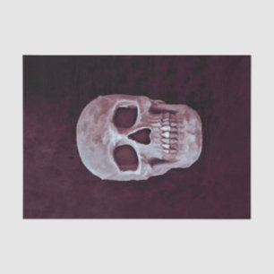 Gothic Skull Head Lila Custom Cool Spookoky Design Seidenpapier