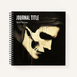 Gothic Skull Journal — Benutzerdefinierter Name &  Notizbuch