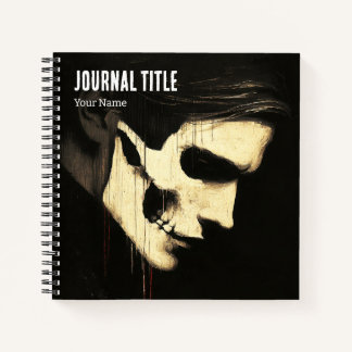 Gothic Skull Journal — Custom Name & Title Notizbuch
