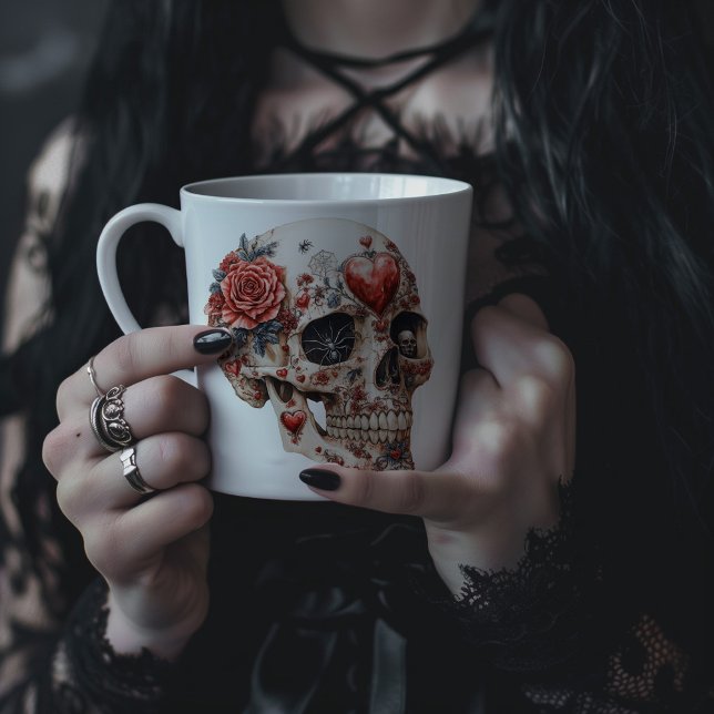 Gothic Skull Kaffeetasse (Von Creator hochgeladen)