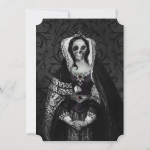 Gothic Skull Lady Save The Date
