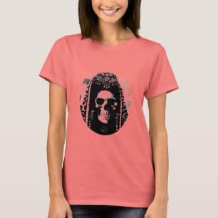 Gothic Skull Ladys Camouflage T - Shirt