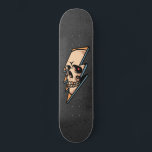 Gothic Skull Lightning Skeleton Head Trendy Cool Skateboard<br><div class="desc">Dieses coole Skateboard mit einer Skull-Blitzillustrierung würde ein wunderbares Geschenk für jemanden machen,  der Skateboarden Lieben!</div>