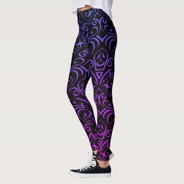 Gothic Skull Pattern Leggings (Links)