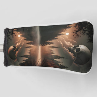 Gothic Skull Putter Cover Golf Headcover