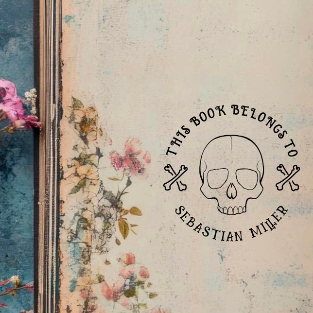 Gothic Skull Rund benutzerdefiniertes Buch aus der Gummistempel (Von Creator hochgeladen)