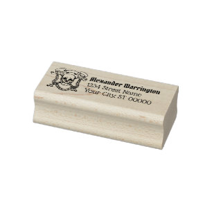 Gothic Skull, Schlüssel, Ketten Name Rücksendeadre Gummistempel