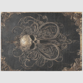 Gothic Skull Seidenpapier