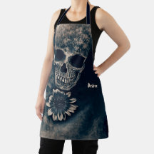 Gothic Skull Sonnenblume Vintag Antique