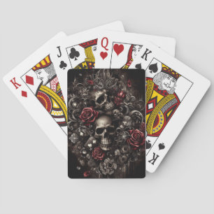 Gothic Skull Spielkarten