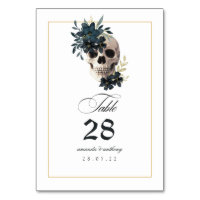 Gothic Skull-Tischnummer