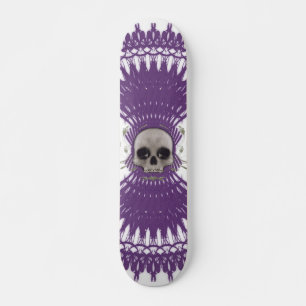 Gothic Skull Tribal Fraktal Design: Skateboard #7