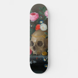Gothic Skull und Rose Funky Dark Grunge Skateboard