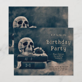 Gothic Skull Vintag Books Budget RIP zu ihren 20er