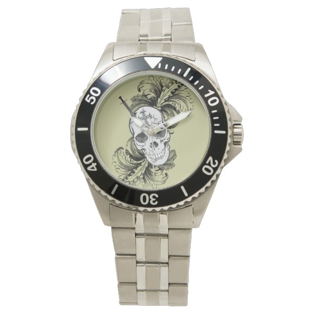 Gothic Skull Watch Armbanduhr (Vorderseite)
