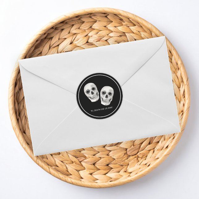 Gothic Skull Wedding Sticker (Von Creator hochgeladen)