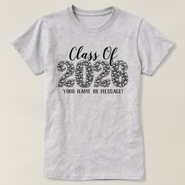 Gothic Skulls Class of 2023 T - Shirt (Design vorne)