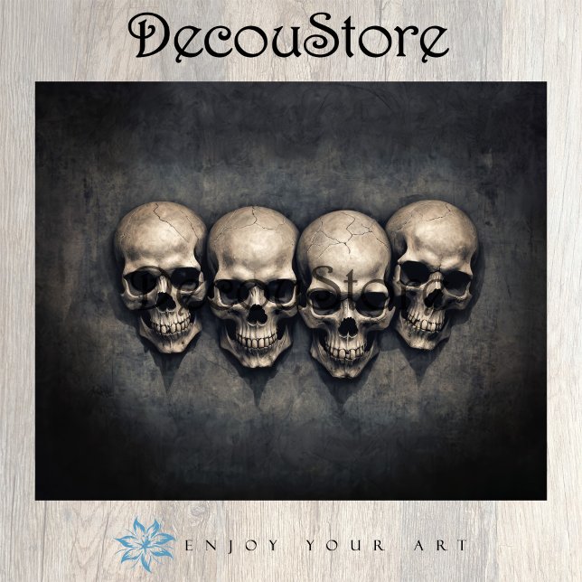 Gothic Skulls Collection Decoupage Seidenpapier (Von Creator hochgeladen)