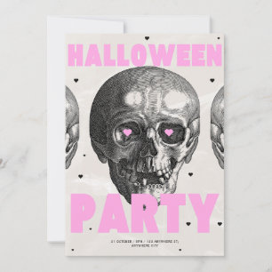 Gothic Skulls Halloween-Party Einladung