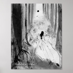 Gothic Snow White Poster