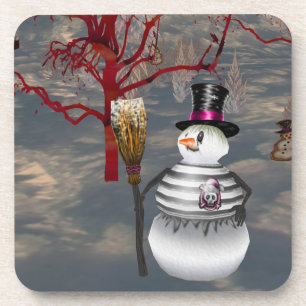 Gothic Snowman Untersetzer