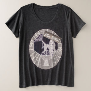 Gothic Spell Weaver Große Größe T-Shirt