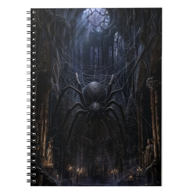Gothic Spider Dark Victorian Kunstprint Notizblock (Vorderseite)