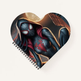 Gothic Spider Hero Heart Notebook Notizbuch