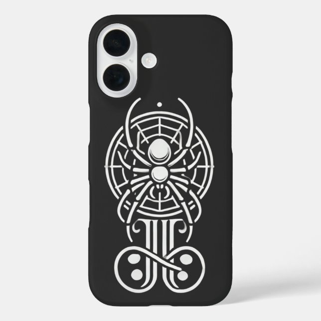 Gothic Spider Monogram Case-Mate iPhone Hülle (Rückseite)