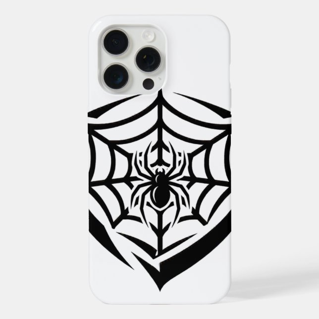 Gothic Spinnennetz iPhone Hülle (Rückseite)