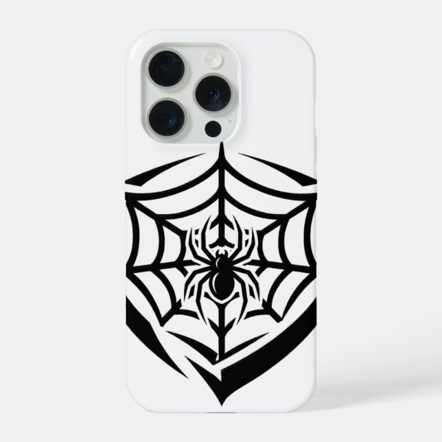 Gothic Spinnennetz iPhone Hülle (Rückseite)