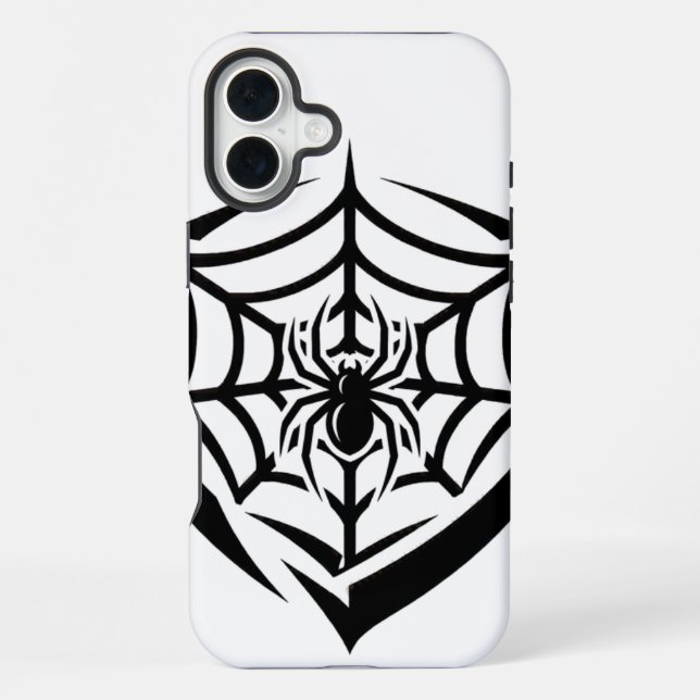 Gothic Spinnennetz iPhone Hülle (Rückseite)