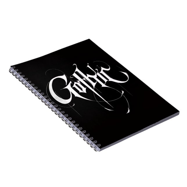 Gothic Spiral-Foto-Notizbuch Notizblock (Rechte Seite)
