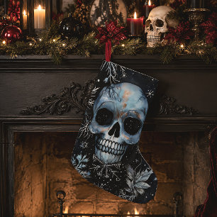Gothic Spooky Christmas Skull Kleiner Weihnachtsstrumpf