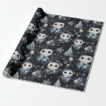 Gothic Spooky Christmas Snowman Geschenkpapier<br><div class="desc">Erhöhen Sie Ihre Dekoration und fügen Sie eine bezaubernde Drehung in das traditionelle festliche Ambiente ein. Tauchen Sie ein in die Dunkelheit und feiern Sie Weihnachten! ☠️ 🎄</div>