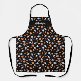 Gothic Spooky Trick oder Treat Candy Kitchen Hexe Schürze
