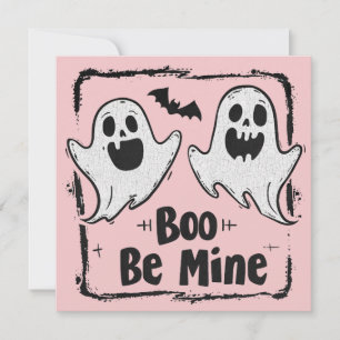 Gothic Spooky Valentine Ghosts Karte