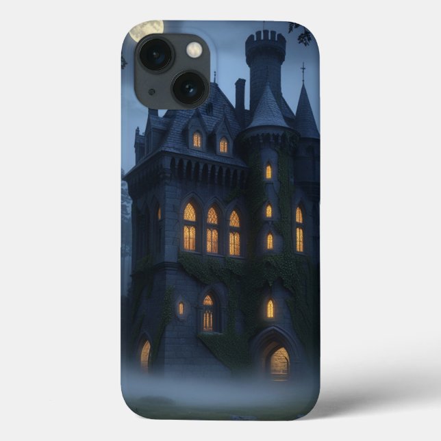 Gothic Spuk Castle iPhone Case - Dunkle Fantasie (Rückseite)