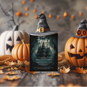 Gothic Spuk House Halloween Costume Party Einladung