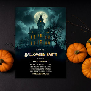 Gothic Spuk House Halloween-Party Einladung