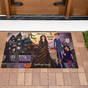 Gothic Spuk House Monster Family Fußmatte